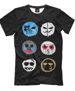 Hollywood Undead Band Masks Graphic T-shirt, Men's Women's All Sizes