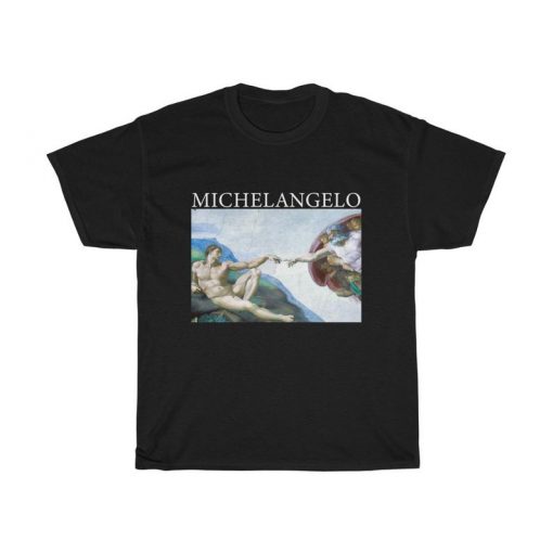 Michelangelo Creation of Adam Tshirt