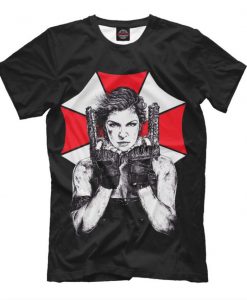 Mila Jovovich Umbrella T-shirt, Men's Women's All Sizes