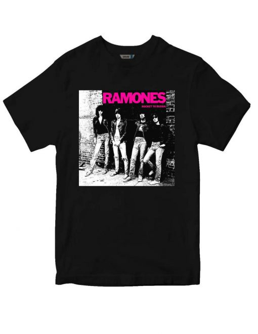 Ramones Rocket To Russia Album Cover Art Tshirt