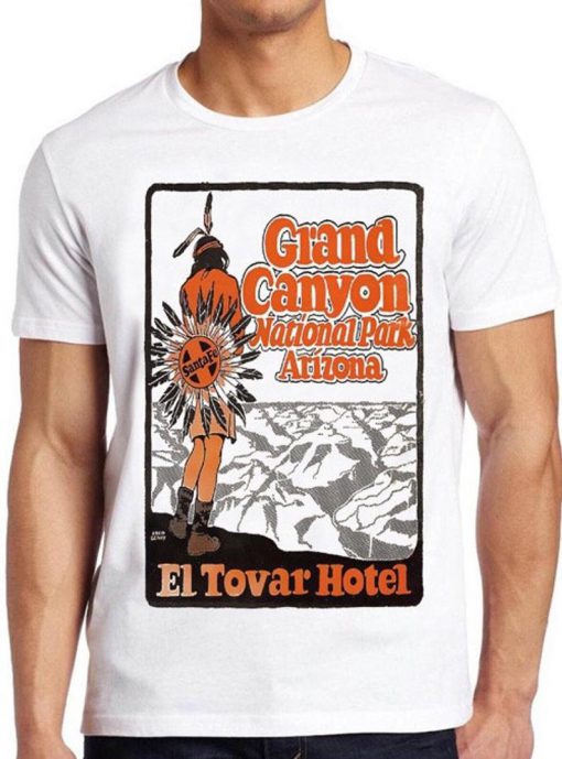 Grand Canyon T Shirt National Park Arizona El Towar Hotel Vintage