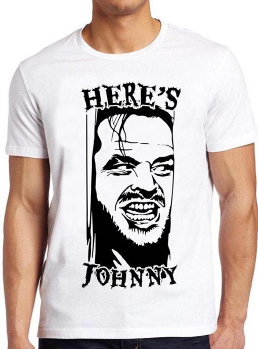 Here's Johnny T Shirt The Shining Horror Creepy Cult 80s Film