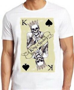 King Of Spades T Shirt Graphics Present Skull Cool Gift Tee