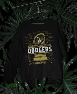 LA Dodgers 2020 World Champions - Dodgers Team Signatures - Dodgers Sweatshirt