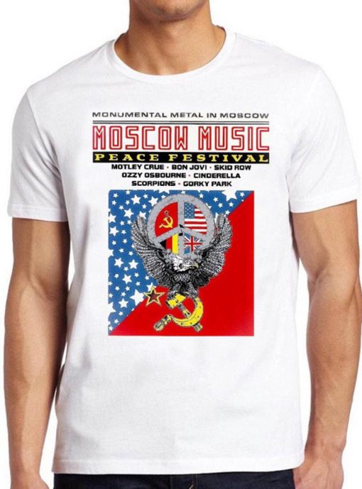 Moscow Music Peace Festival T Shirt Ussr Poster Retro Vintage