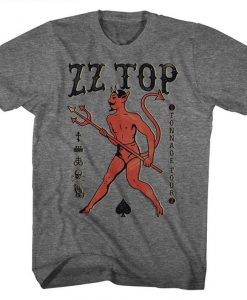 ZZ Top Tonnage Tour Graphite Tshirt