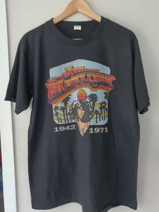 Jim Morrison T-shirt Vintage Look Retro T-shirt