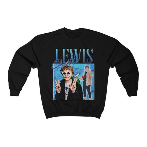 Lewis Capaldi Homage Funny Vintage Retro 90's Scottish Legend Icon Men's Women' Unisex Heavy Blend Crewneck Sweatshirt