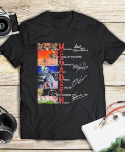 Megadeth Signatures Shirt, Megadeth Shirt, Unisex T-Shirt