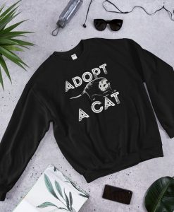 Adopt a Cat Funny Opossum Sweatshirt