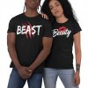 Beauty & Beast Valentines Day T-Shirt Cute Matching T-Shirts For Valentine Gift Him and Her
