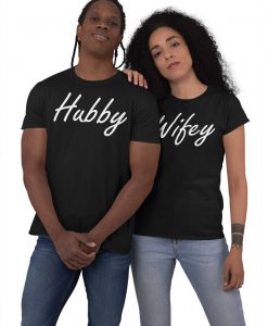 Hubby Wifey Valentines Day T-Shirt Cute Matching T-Shirts