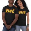 KING QUEEN FLAME Valentines Day T-Shirt Cute Matching T-Shirts