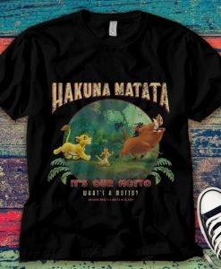 Lion King Hakuna Matata Motto Simba Timon Pumbaa Unisex T-Shirt