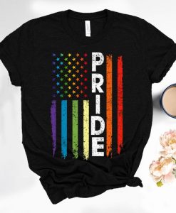 LGBT Pride Rainbow Flag Patriotic America Shirt, LGBT T-shirt