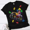 Monster Truck Autism Awareness Puzzle Piece Gift for Boys T-Shirt
