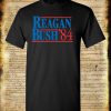 Reagan Bush '84 Distressed Retro Style T-Shirt - Republican Presidential USA