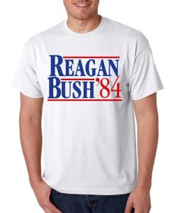 Ronald Reagan Bush For President '84 T-Shirt - Republican Political Retro Tee