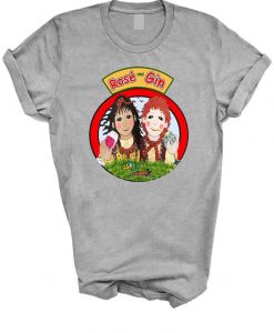Rosé and Gin T-shirt Graphic Jim Tee Funny 90's TV Show Rosie Boat Wine SM