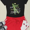 Run Like You're Being Chased By Zombies Funny Zombie Running Unisex T-Shirt