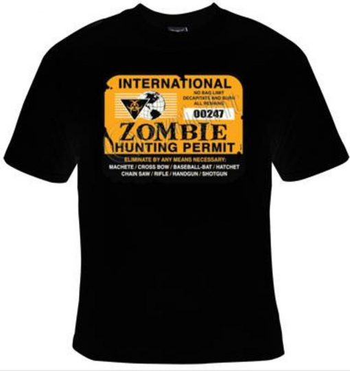 zombie permit gift Cool Funny Humor Shirt