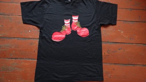 1980s McDonald's It Stephen King Clown Shoes Tshirt