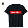 Deez Nuts Red Box Parody Logo Meme Funny T-Shirt