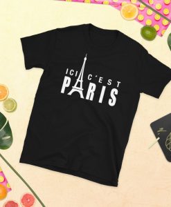 Ici C'est Paris Eiffel Tower Short-Sleeve Unisex T-Shirt
