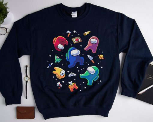 Impostors in Space Shirt, Among Us Video Game, Galaxy Finding Impostor Sweatshirt