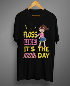 100 Days Of School Girl Floss Dance T shirt