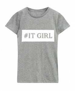 # IT GIRL GREY T SHIRT
