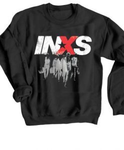 INXS in excess Michael Hutchence The Farriss Brothers Black Sweatshirt