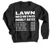 Lawn Mowing Hourly Rates Price List Grass Black Sweatshirt
