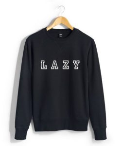 Lazy cute black Sweatshirt