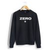 Zero Unisex Black Sweatshirt