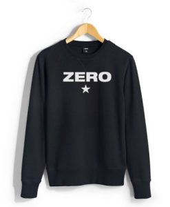 Zero Unisex Black Sweatshirt