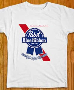 Pabst Blue Ribbon Beer Merchandise Tshirt