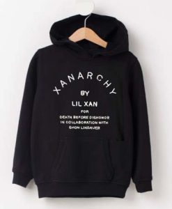 x anarchy black hoodie