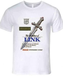 Zelda 2 Adventure Of Link Nes Video Game Cover t shirt