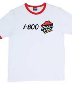 1-800-pizza hut ringer t shirt