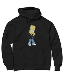Designer Bart Simpson Black Hoodie