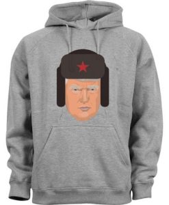 Donald Trump wearing traditional Russian ushanka hat Hoodie