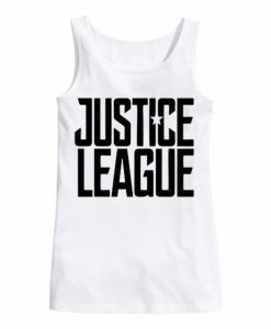 Justice League Exclusive white tank top