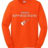 Jonas Brothers Happiness Begins by Guitars Orange Sweatshirt