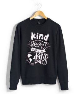 KIND HEART MAKE KIND WORLD Black Sweatshirt