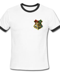 Hogwarts Crest Harry Potter Ringer Shirt