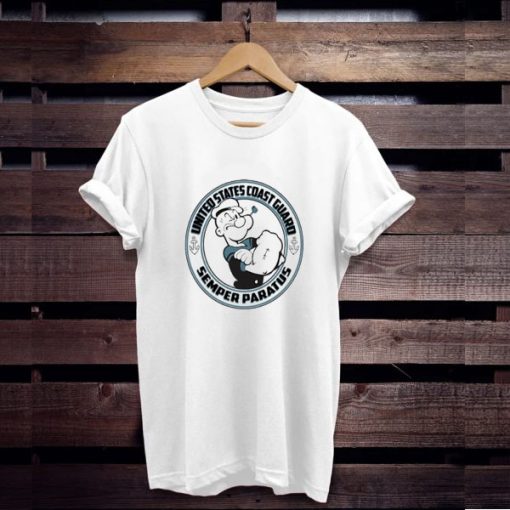 Popeye-United-States-Coast-Guard-Semper-Paratus-t-shirt