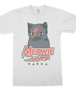 Ziggy Stardust Cat Meowie Funny T-Shirt