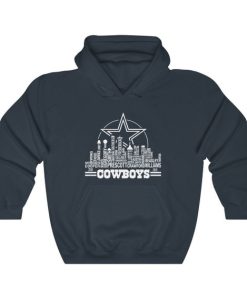 Dallas Cowboys Skyline Names Unisex Heavy Blend Hoodie