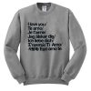 I Love You Te Amo Sweatshirt